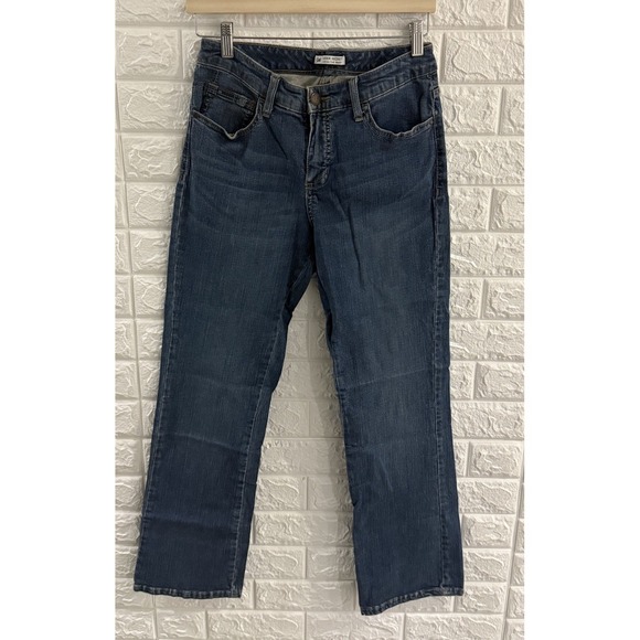 LEE WOMENS JEANS SIZE 8 SHORT SLENDER SECRET LOWER‎ ON THE WAIST STRAIGHT LEG - Picture 1 of 9